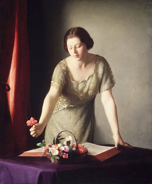 Girl Arranging Flowers